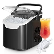 WAA Portable Ice Maker, 26 Lbs/24H, Residential, Black